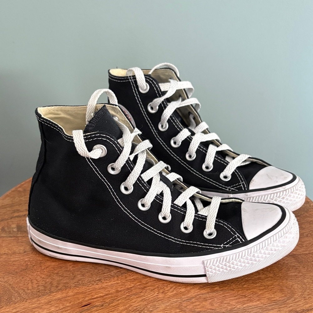 Converse Black and White High-Top Sneakers